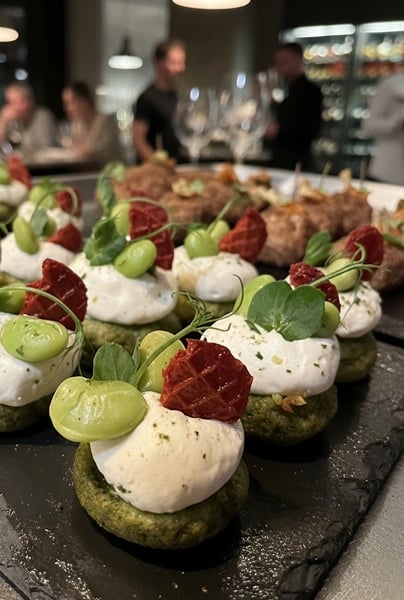 Messe-Catering Aufbau am Stand